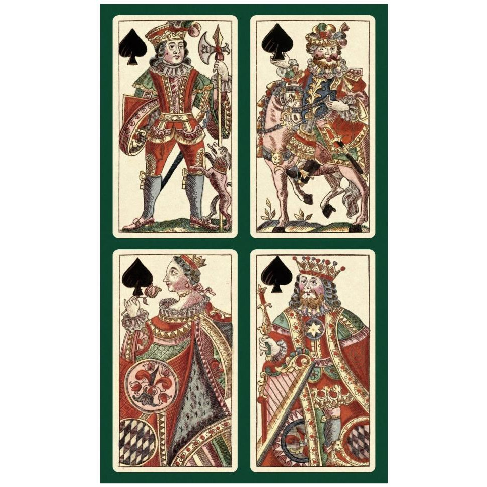 Spades (Bauern Hochzeit Deck)-Paper Art-26&quotx42"