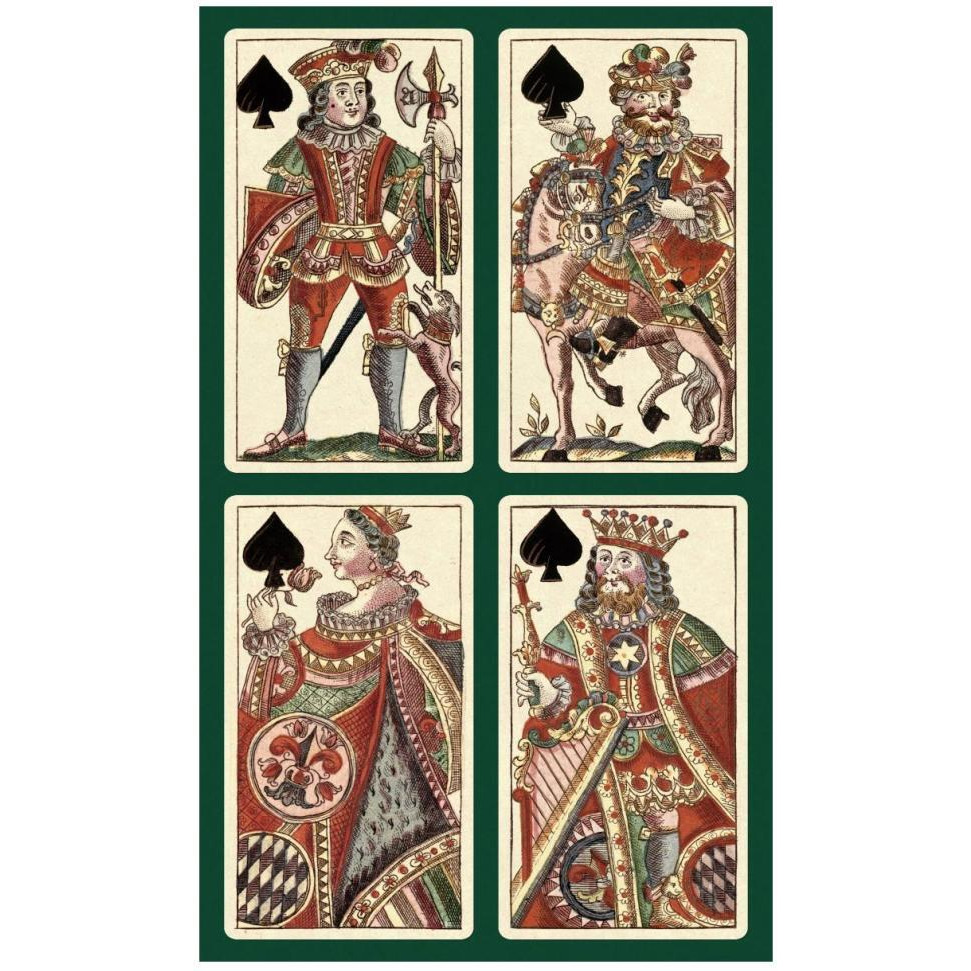 Spades (Bauern Hochzeit Deck)-Paper Art-28&quotx46"