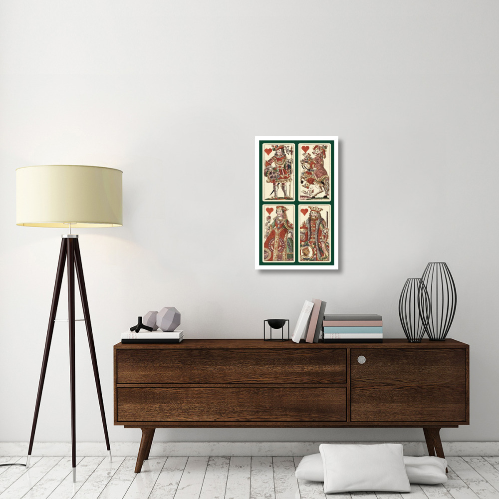 Hearts (Bauern Hochzeit Deck)-Paper Art-20&quotx32"