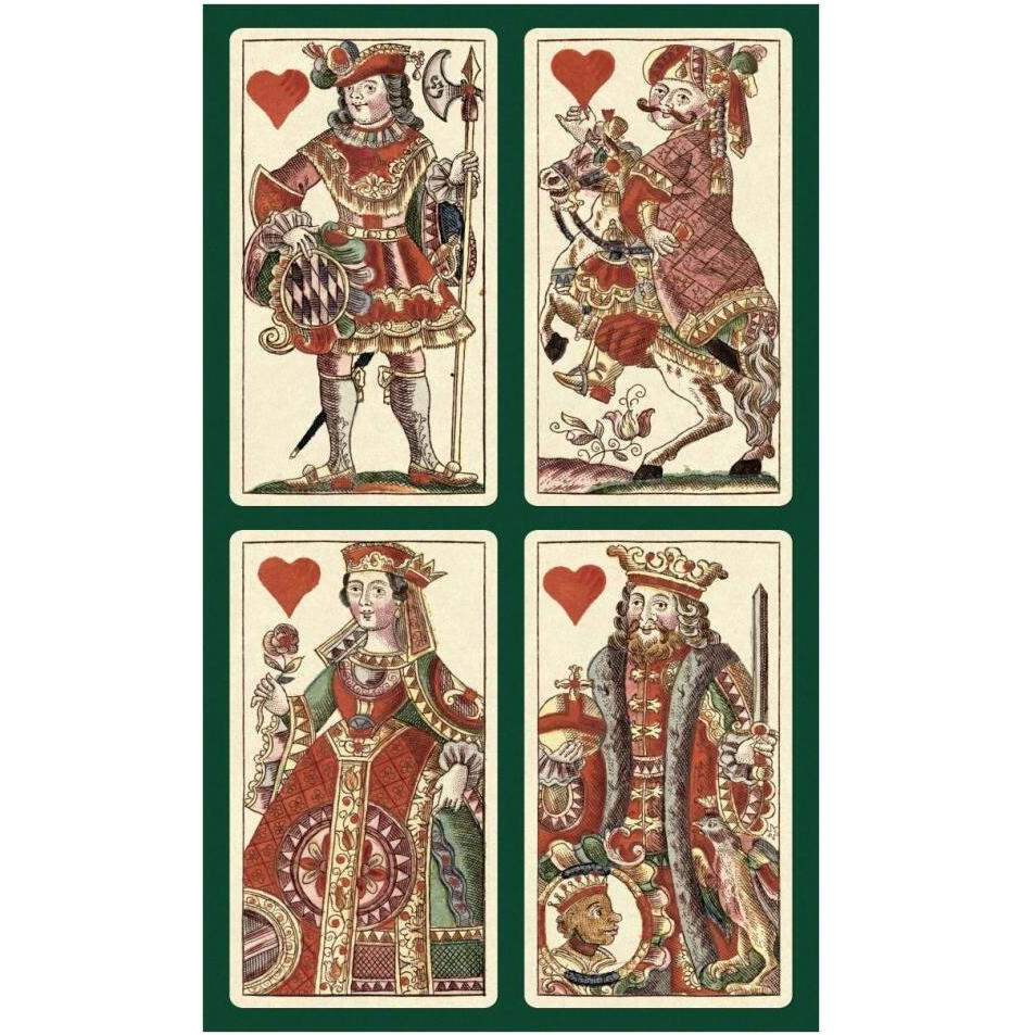 Hearts (Bauern Hochzeit Deck)-Paper Art-24&quotx38"
