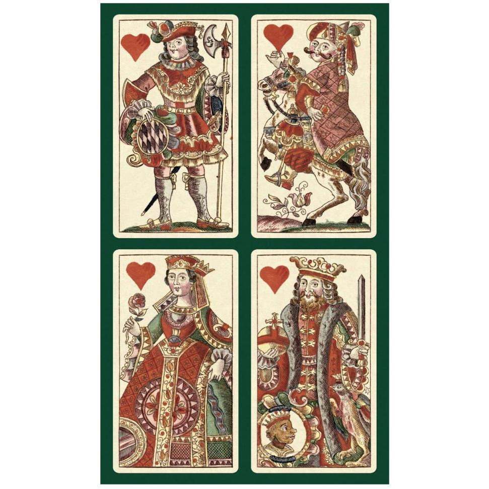 Hearts (Bauern Hochzeit Deck)-Paper Art-28&quotx46"
