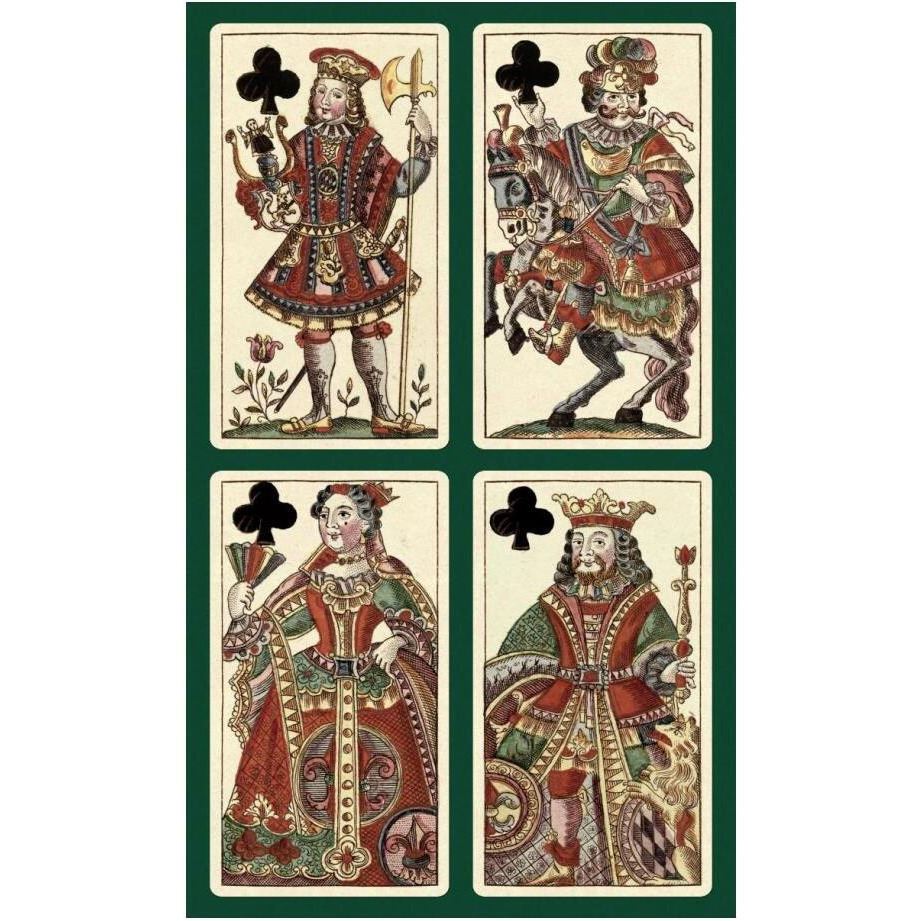 Clubs (Bauern Hochzeit Deck)-Paper Art-15&quotx24"