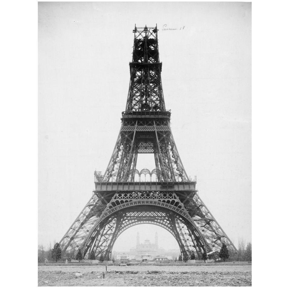 The Eiffel Tower, November 23, 1888-Paper Art-14&quotx18"