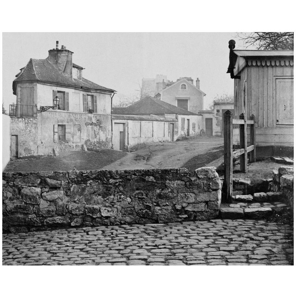 Paris, 1865 - The Impasse de l'Essai at the Horse Market-Paper Art-32&quotx26"