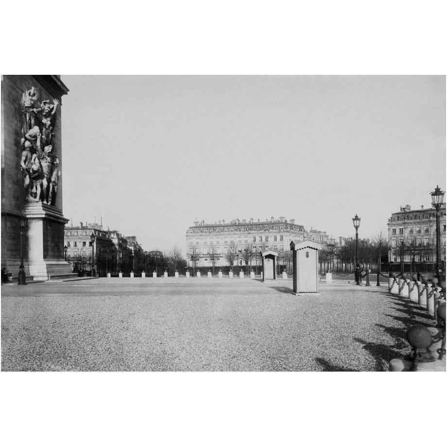 Paris, about 1877 - Place de l'Etoile-Paper Art-24&quotx17"
