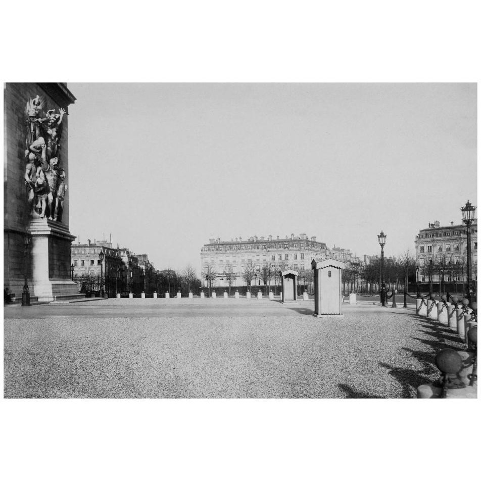 Paris, about 1877 - Place de l'Etoile-Paper Art-32&quotx22"