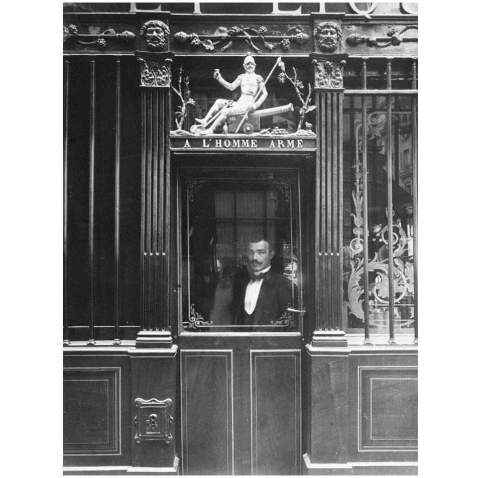 Paris, 1900 - Restaurant, rue des Blancs Manteaux-Paper Art-14&quotx18"