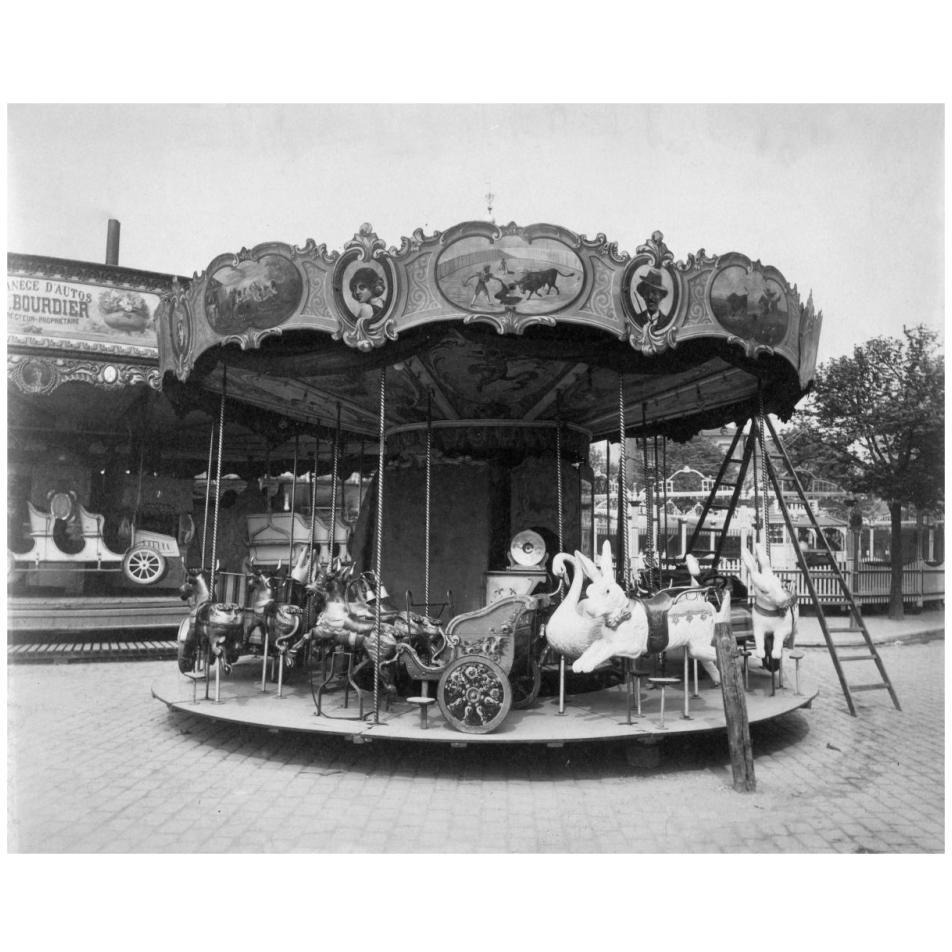 Paris, 1923 - Fte du Trne, Street Fair-Paper Art-32&quotx26"