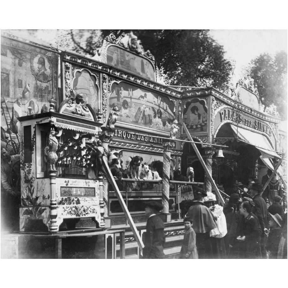 Paris, 1898 - Animal Circus, Fte des Invalides-Paper Art-24&quotx20"