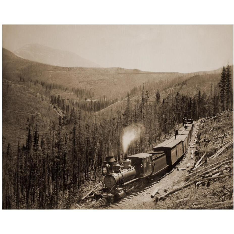 Marshall Pass, Colorado, Westside, 1880-1881-Paper Art-24&quotx20"