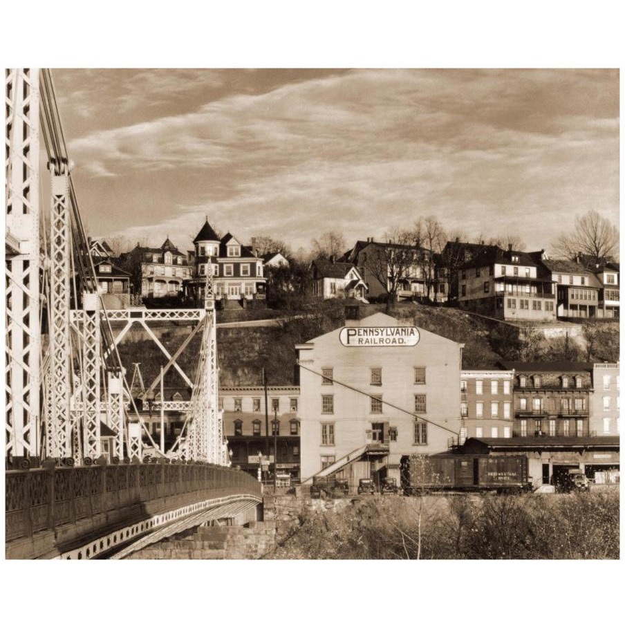 Part of Phillipsburg, New Jersey, 1935-Paper Art-18&quotx15"