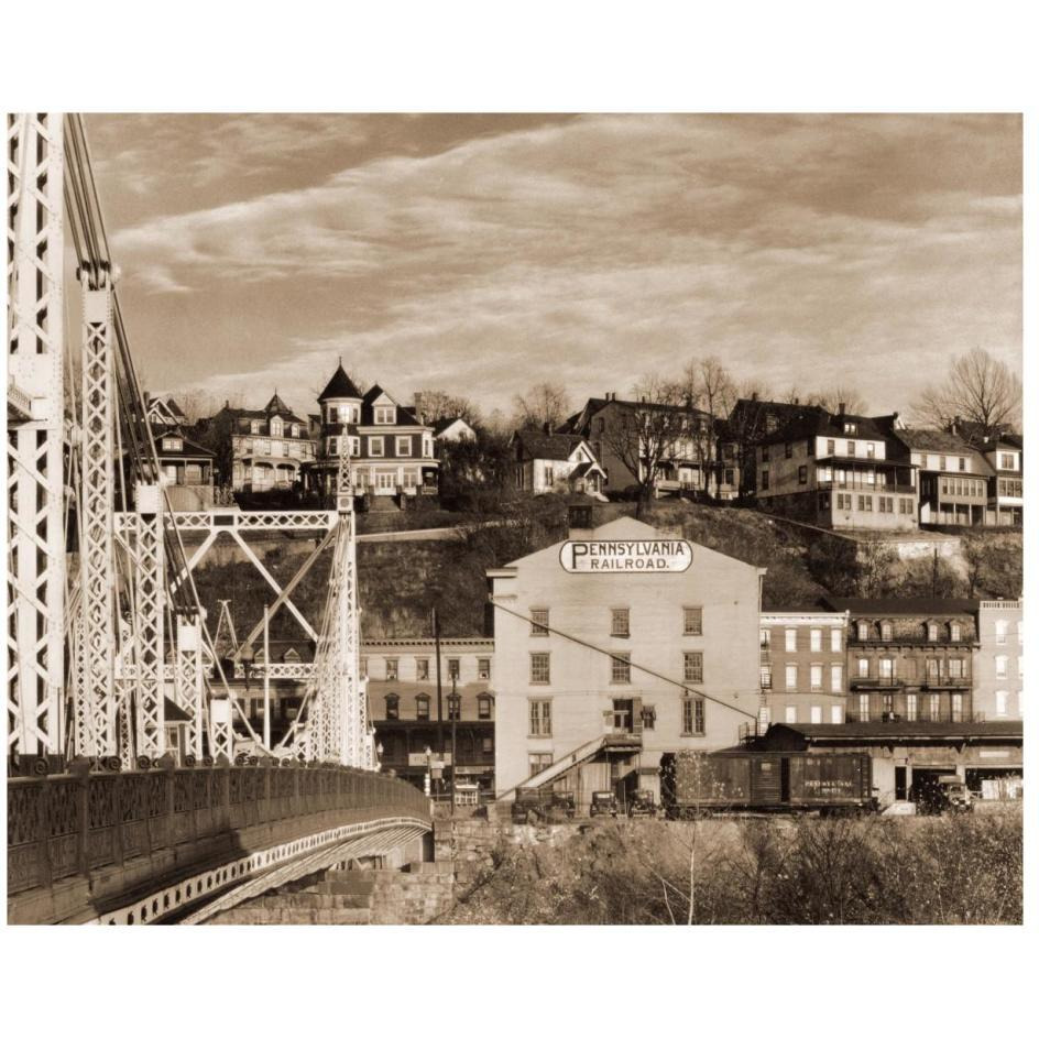 Part of Phillipsburg, New Jersey, 1935-Paper Art-26&quotx22"