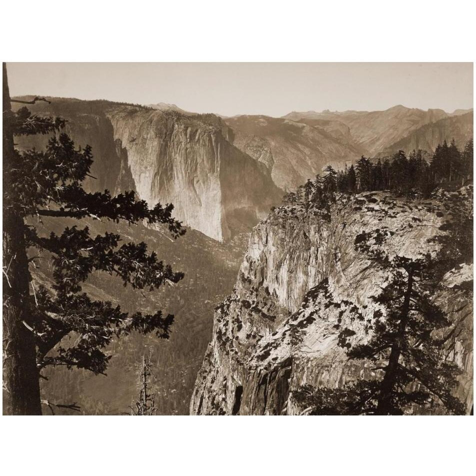First View of the Valley, Yosemite, California, about 1866-Paper Art-18&quotx14"