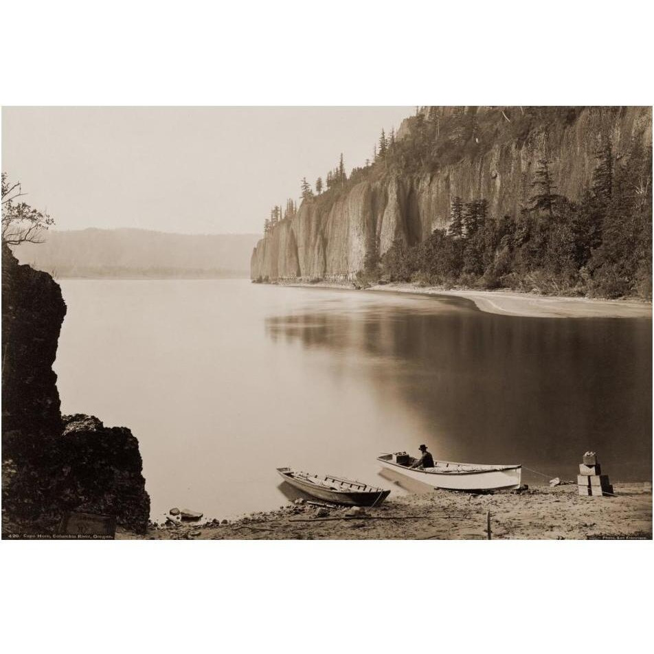 Cape Horn, Columbia River, Oregon, 1867-Paper Art-20&quotx14"