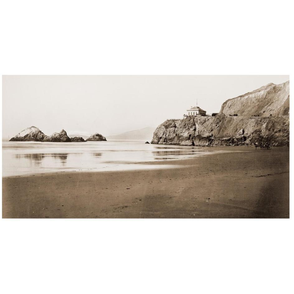 The Cliff House from the Beach, San Francisco, California, 1868-1870-Paper Art-26&quotx14"