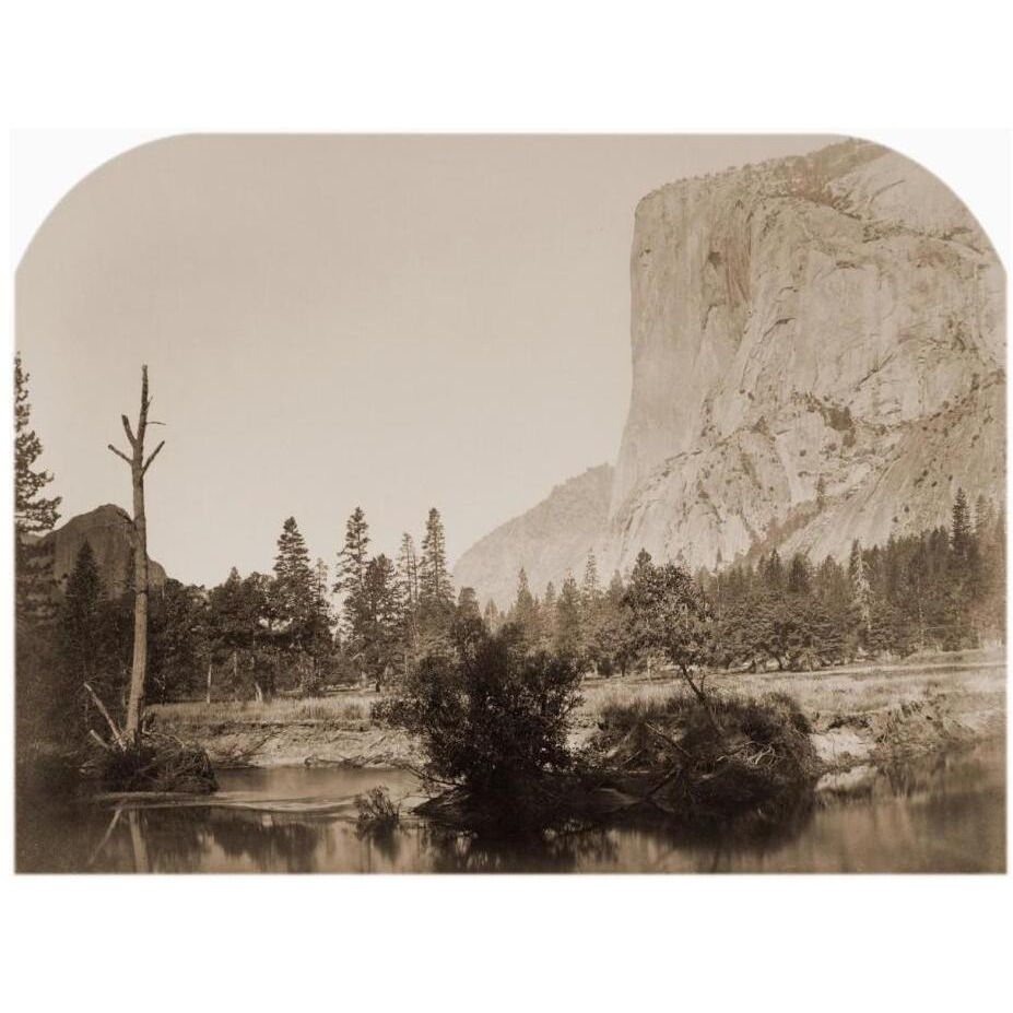 Tutucanula - El Capitan 3600 ft. Yosemite, California, 1861-Paper Art-24&quotx19"
