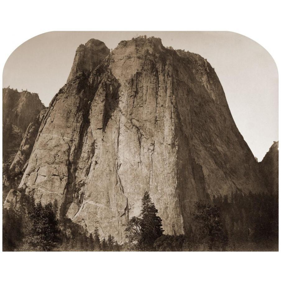 Cathedral Rock - Yosemite, California, 1861-Paper Art-18&quotx15"