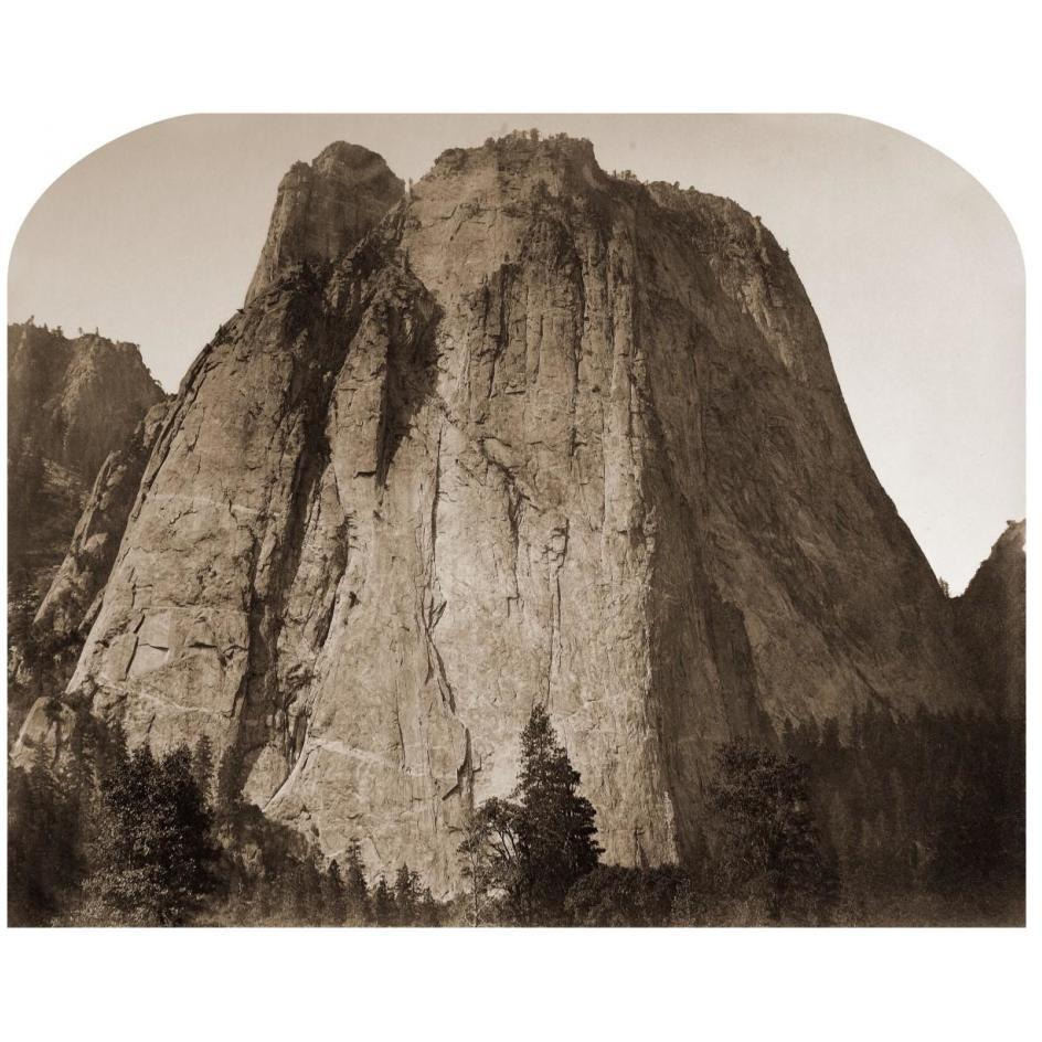 Cathedral Rock - Yosemite, California, 1861-Paper Art-26&quotx22"
