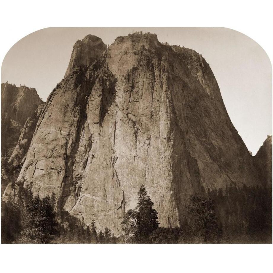 Cathedral Rock - Yosemite, California, 1861-Paper Art-24&quotx20"