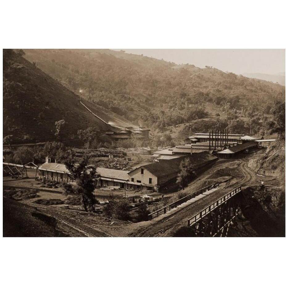 Smelting Works, New Almaden, Santa Clara, California, 1863-Paper Art-24&quotx17"