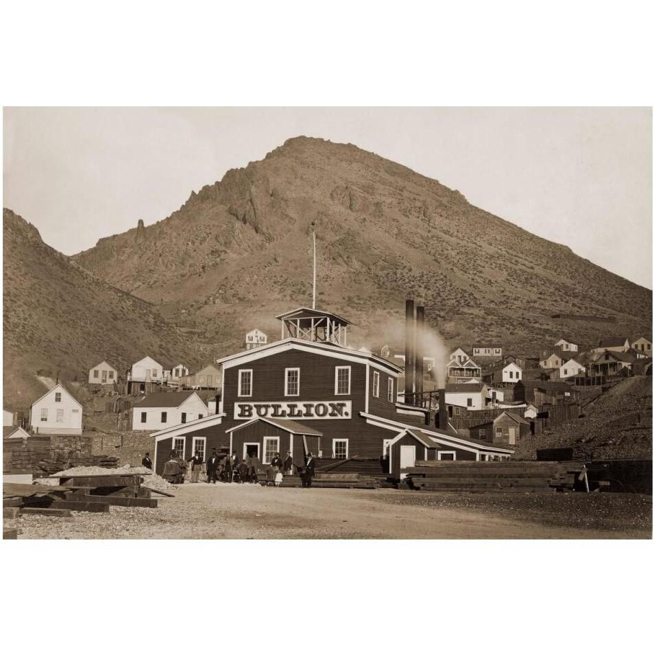 The Bullion Mine, Virginia City, Nevada, 1880-Paper Art-20&quotx14"