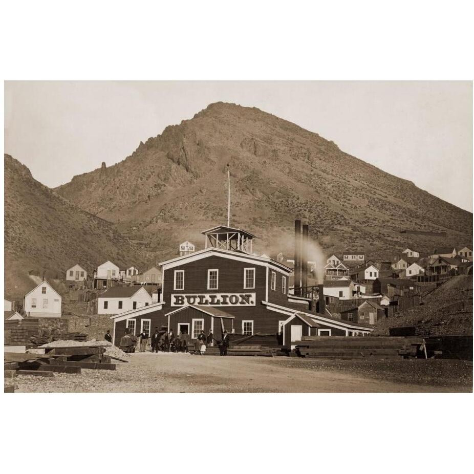 The Bullion Mine, Virginia City, Nevada, 1880-Paper Art-24&quotx17"
