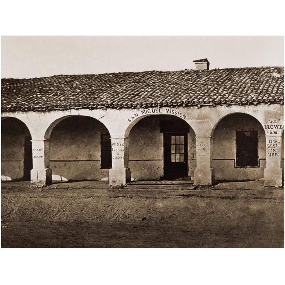 San Miguel Mission, San Miguel, California, 1876-1880-Paper Art-24&quotx19"