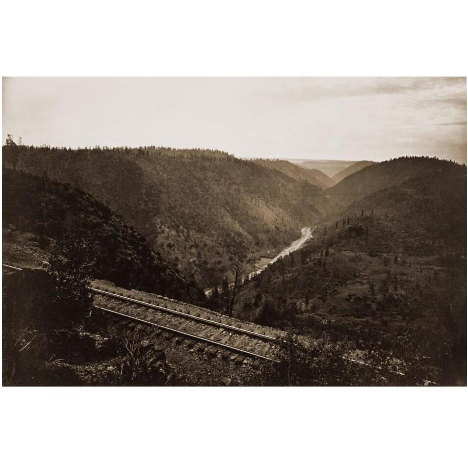 Cape Horn, C.P.R.R., Nevada County, California, about 1880-Paper Art-20&quotx14"