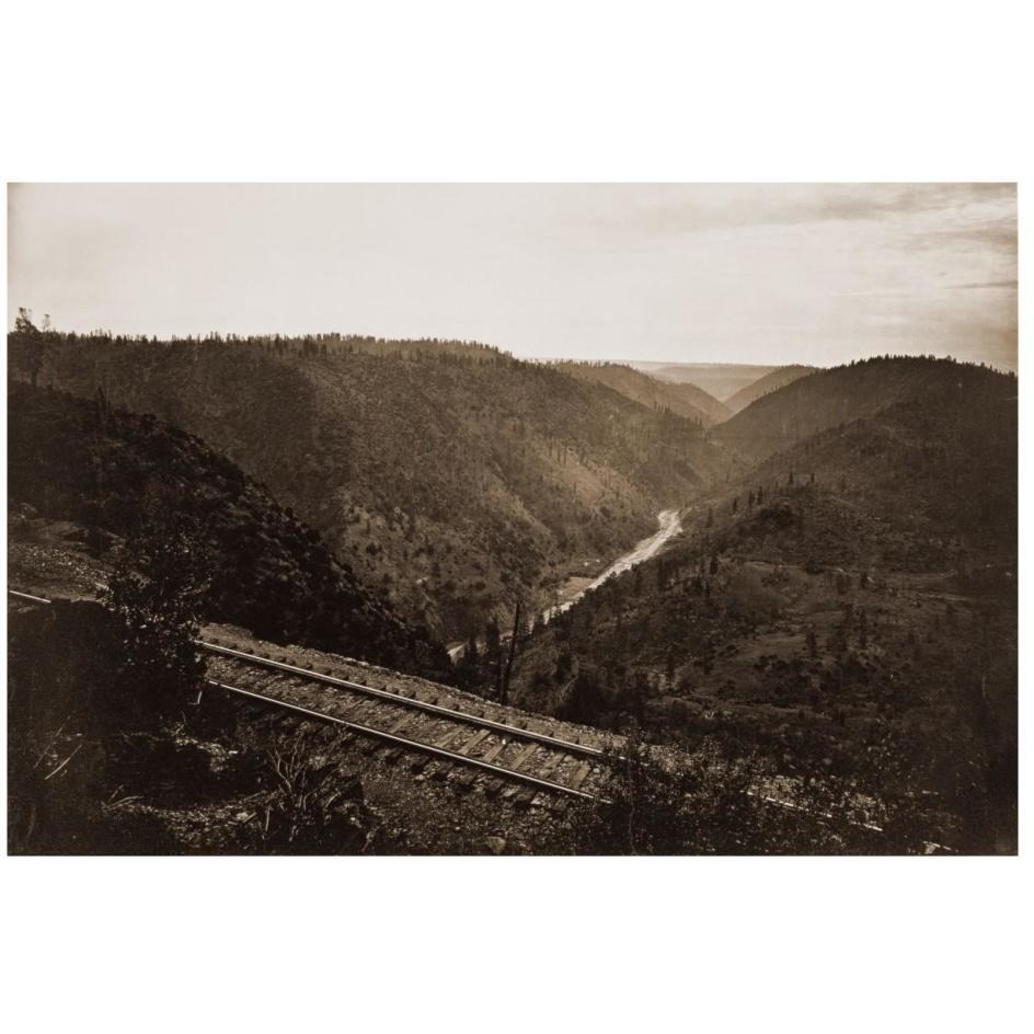 Cape Horn, C.P.R.R., Nevada County, California, about 1880-Paper Art-26&quotx18"