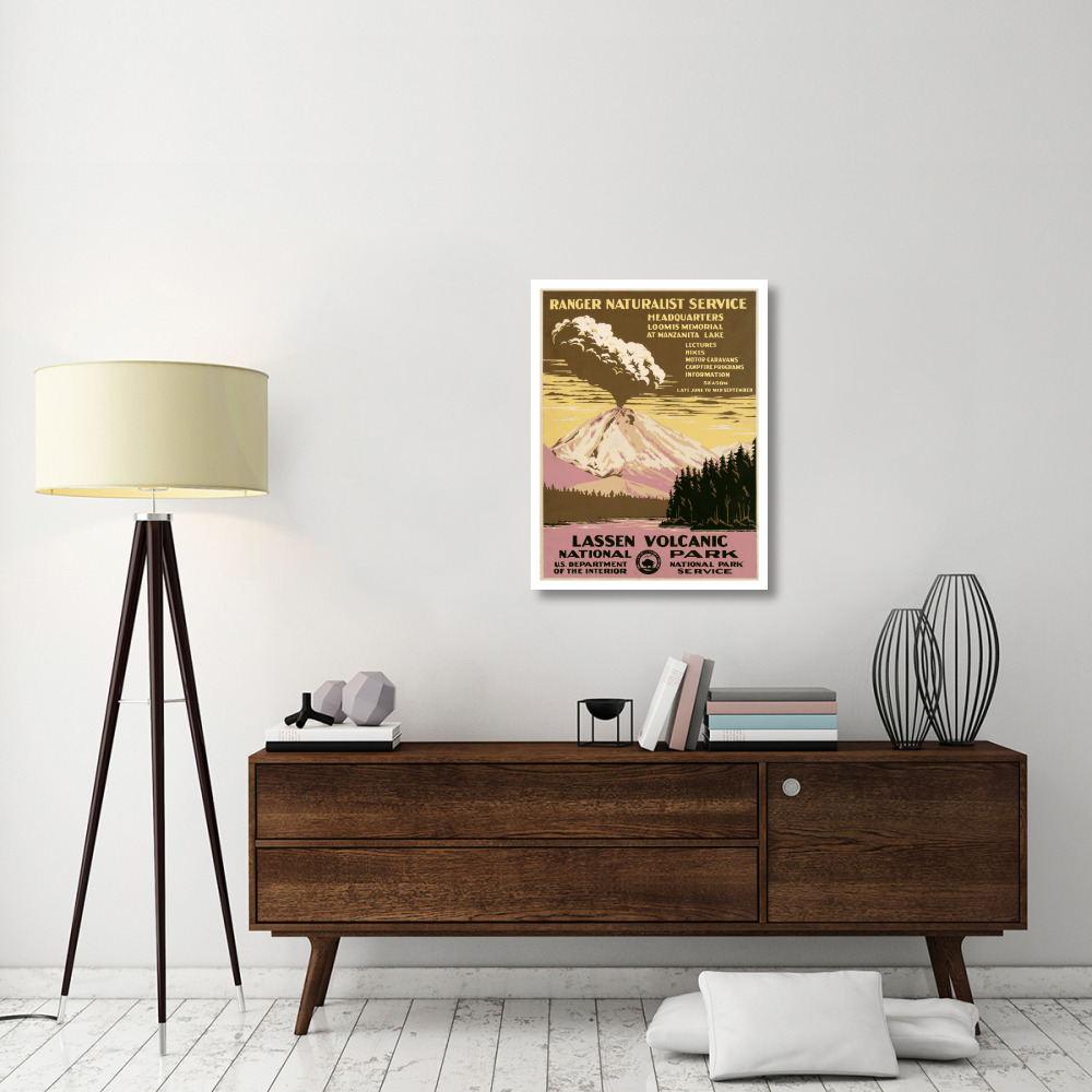 Lassen Volcanic National Park, ca. 1938-Paper Art-26&quotx34"