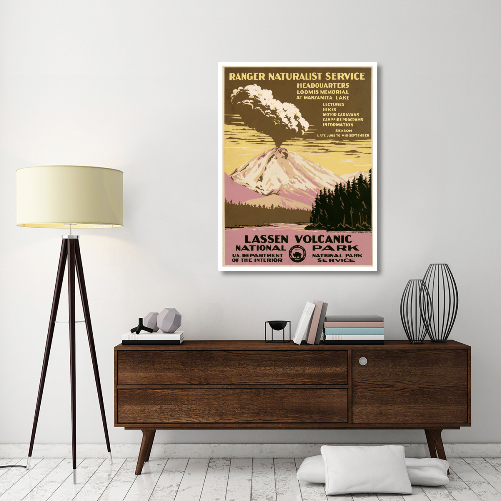 Lassen Volcanic National Park, ca. 1938-Paper Art-38&quotx50"