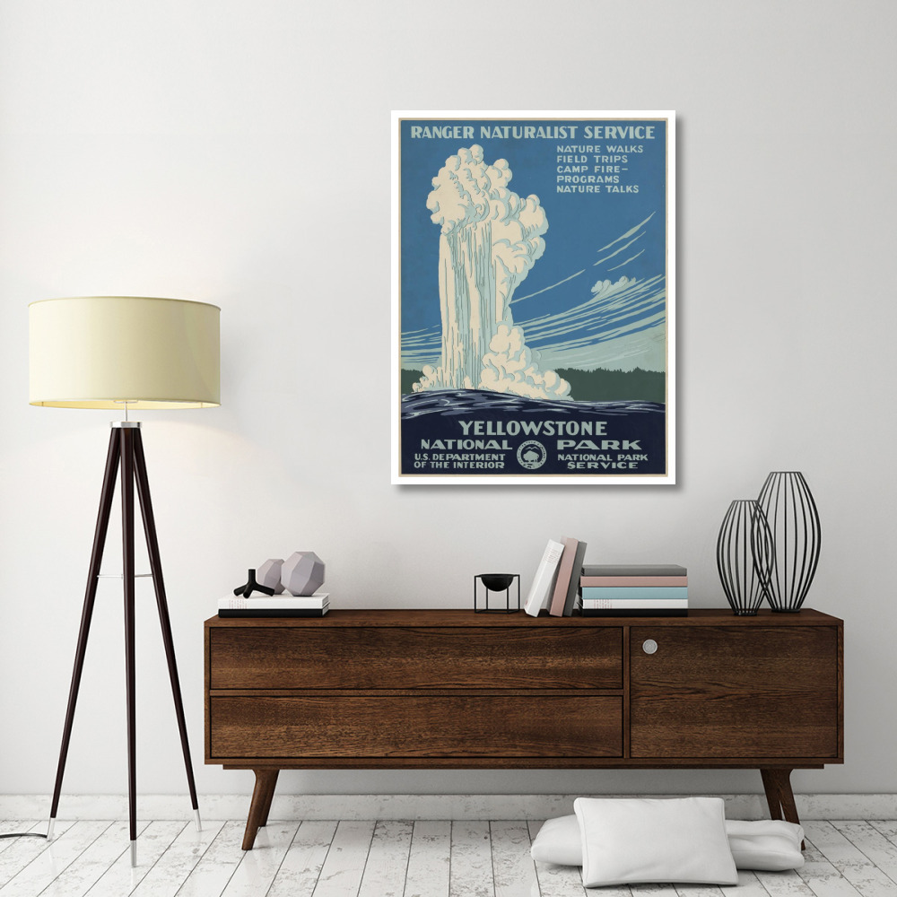 Yellowstone National Park, ca. 1938-Paper Art-38&quotx50"