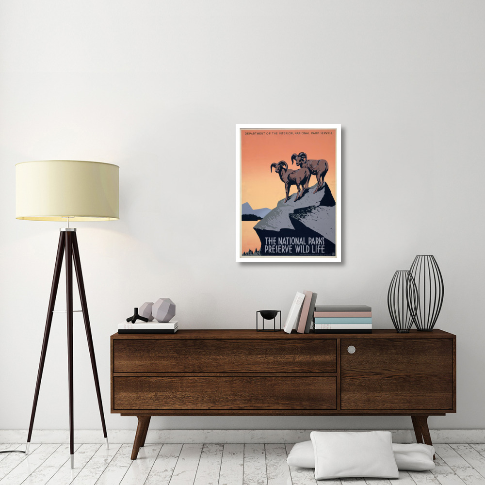 The National Parks Preserve Wild Life, ca. 1936-1939-Paper Art-26&quotx34"