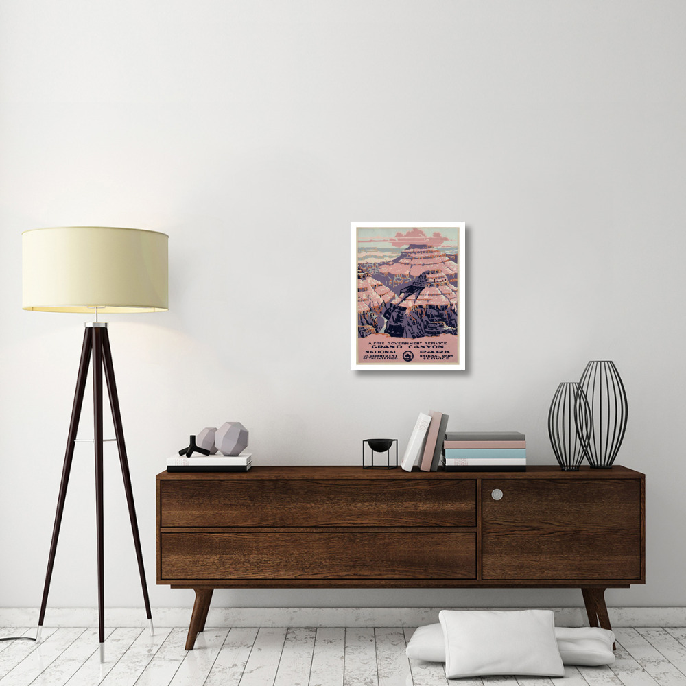 Grand Canyon National Park, a Free Government Service, ca. 1938-Paper Art-20&quotx26"
