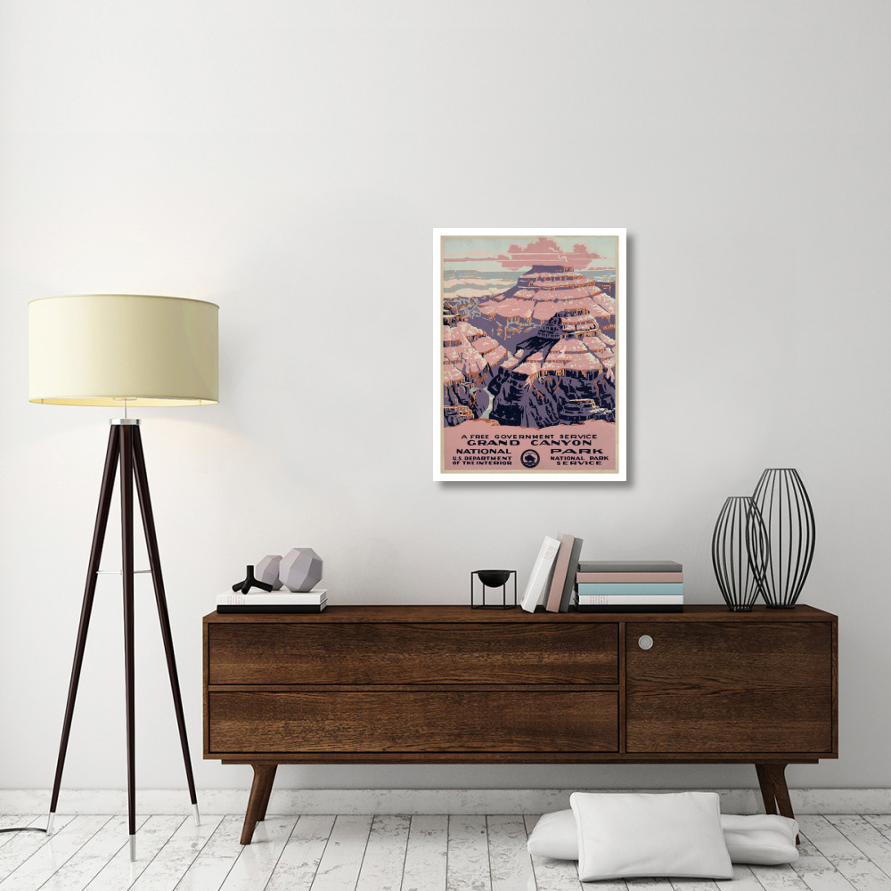 Grand Canyon National Park, a Free Government Service, ca. 1938-Paper Art-26&quotx34"