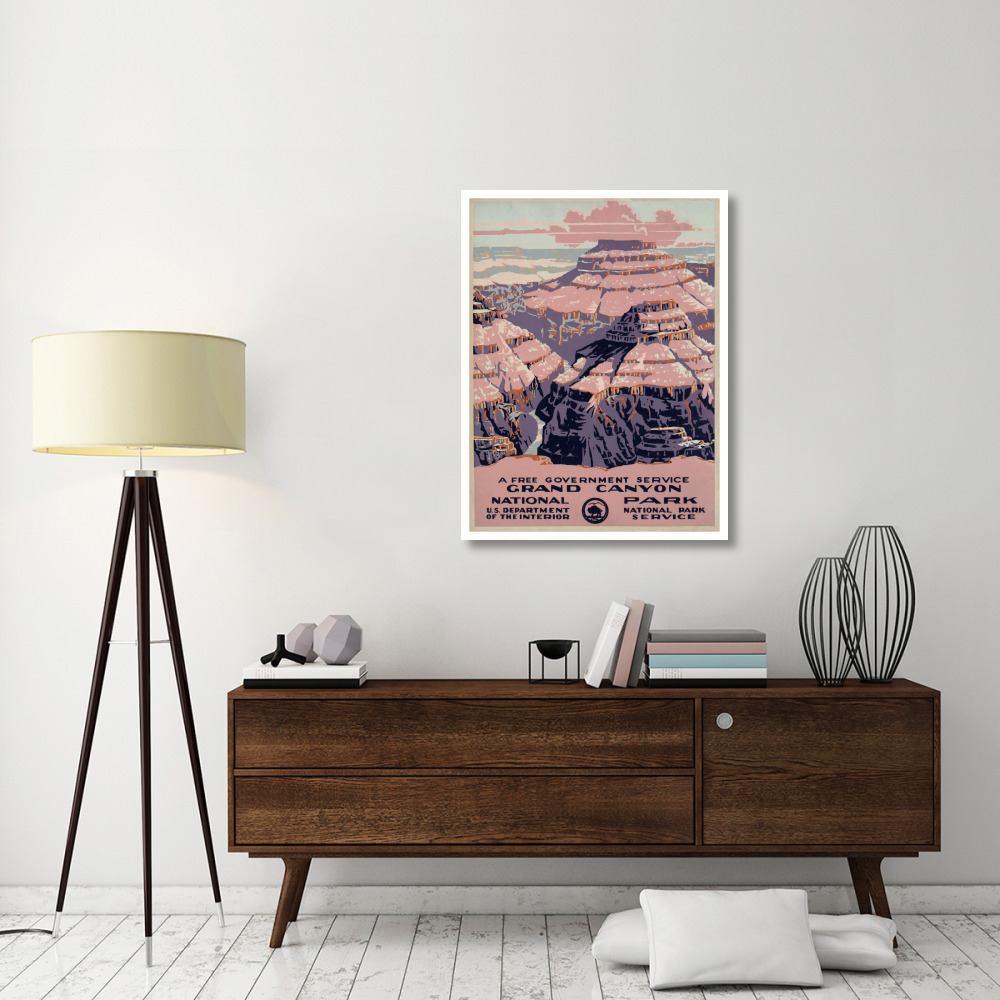 Grand Canyon National Park, a Free Government Service, ca. 1938-Paper Art-32&quotx42"