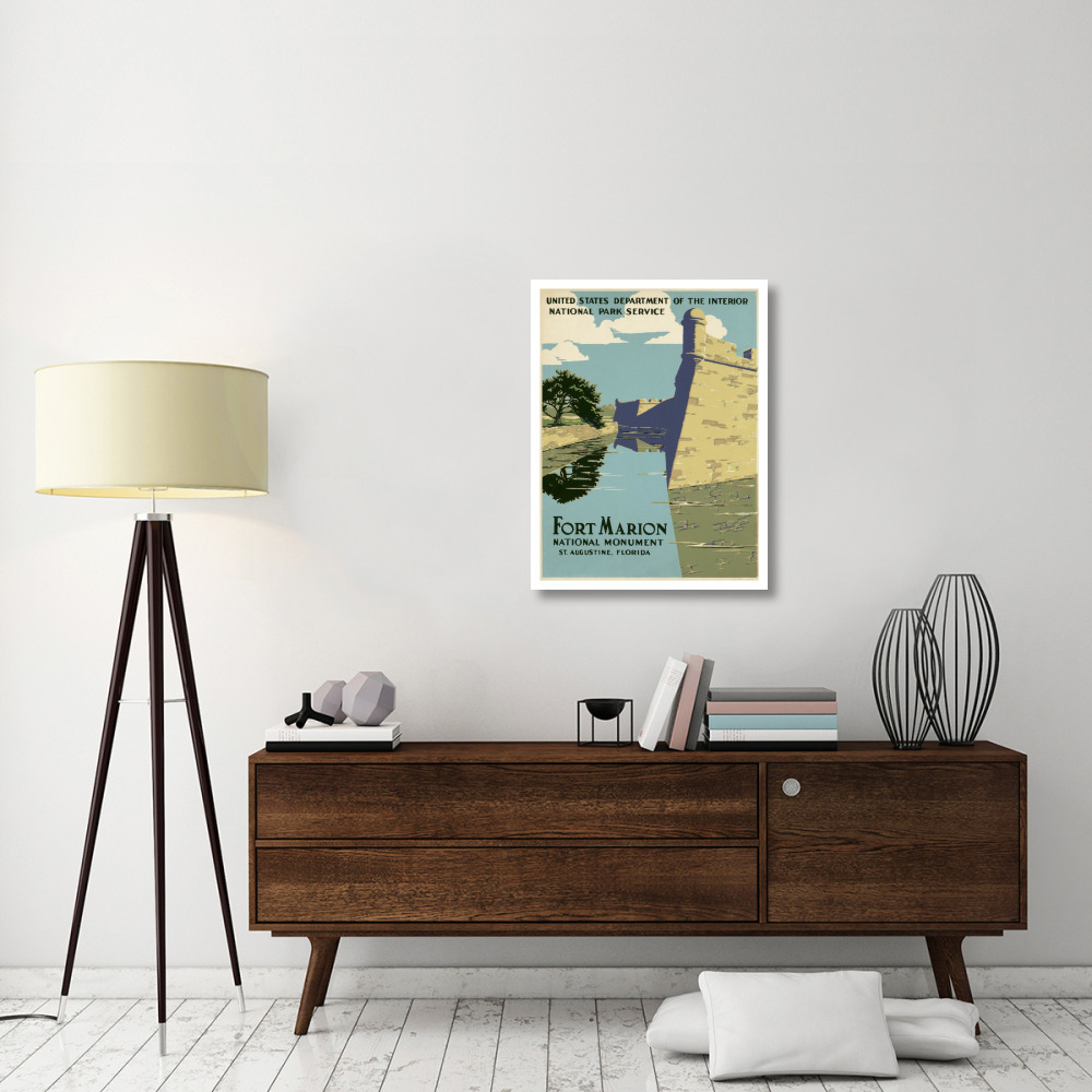 Fort Marion National Monument, St. Augustine, Florida, ca. 1938-Paper Art-26&quotx34"