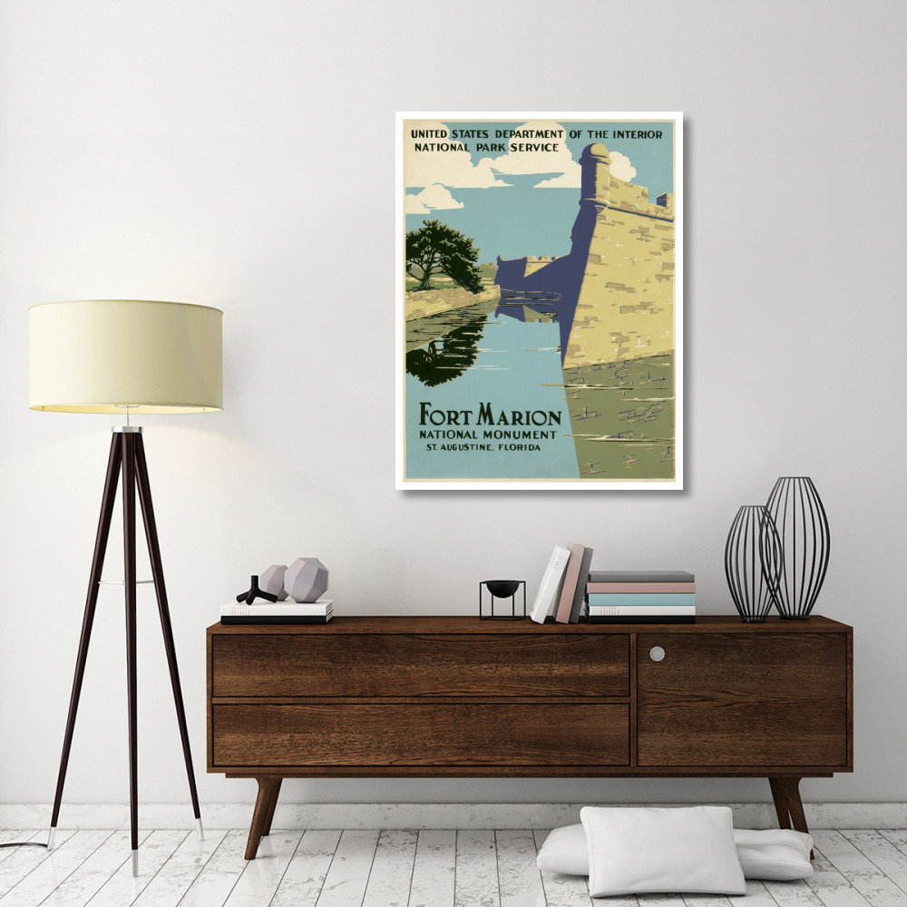 Fort Marion National Monument, St. Augustine, Florida, ca. 1938-Paper Art-38&quotx50"