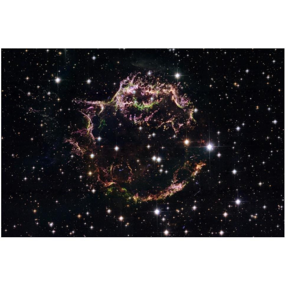 Supernova Remnant Cassiopeia A - March 2004-Paper Art-50&quotx34"