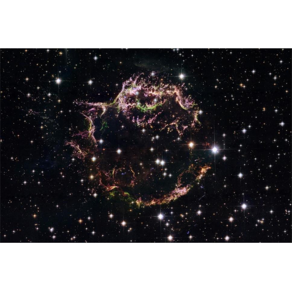 Supernova Remnant Cassiopeia A - March 2004-Paper Art-62&quotx42"