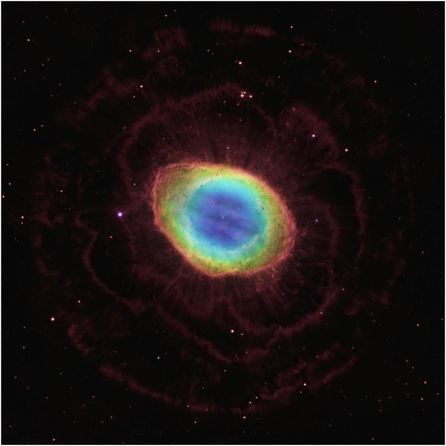 Hubble Reveals the Ring Nebula's True Shape-Paper Art-20&quotx20"
