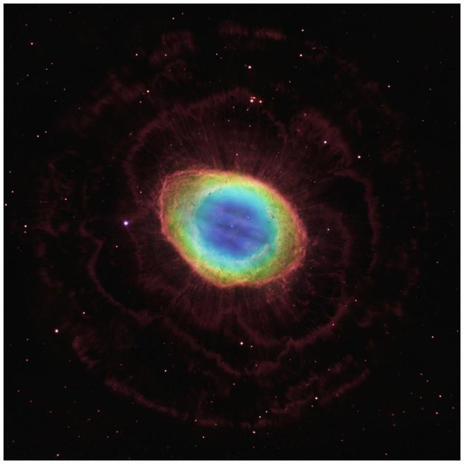 Hubble Reveals the Ring Nebula's True Shape-Paper Art-32&quotx32"