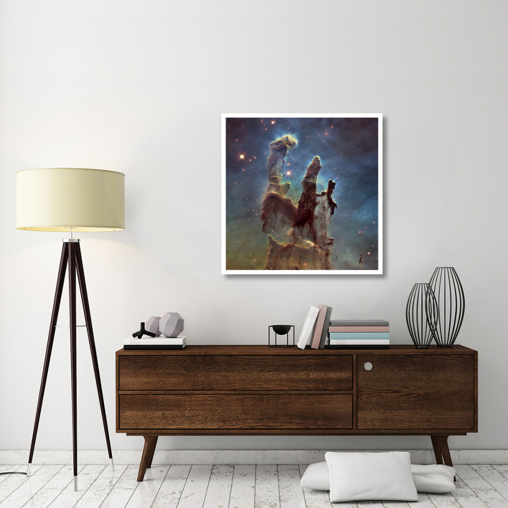 2014 Hubble WFC3/UVIS  High Definition Image of M16 - Pillars of Creation-Paper Art-38&quotx38"