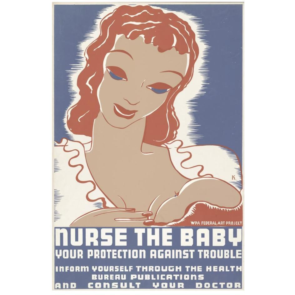 Nurse the baby. Your protection against trouble-Paper Art-18&quotx26"