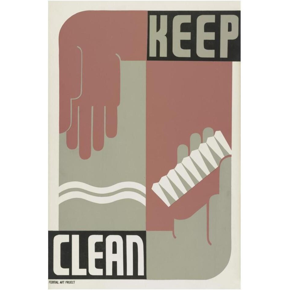 Keep clean-Paper Art-14&quotx20"