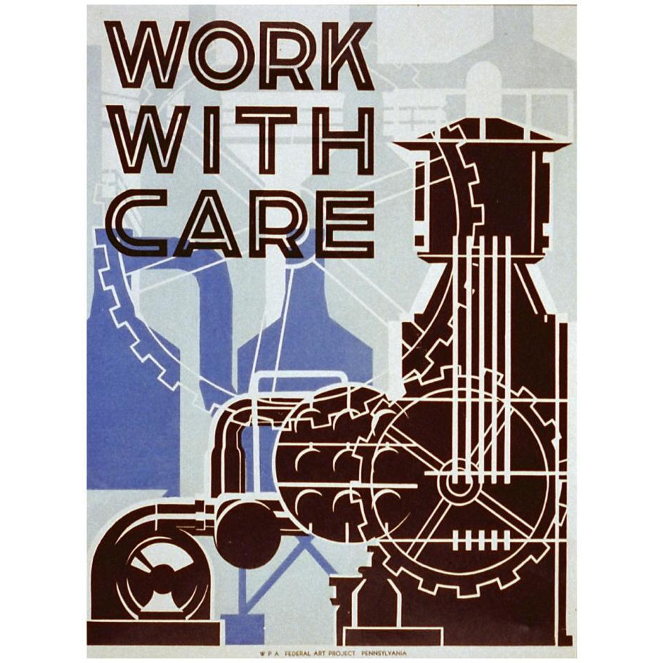 Work with care-Paper Art-20&quotx26"