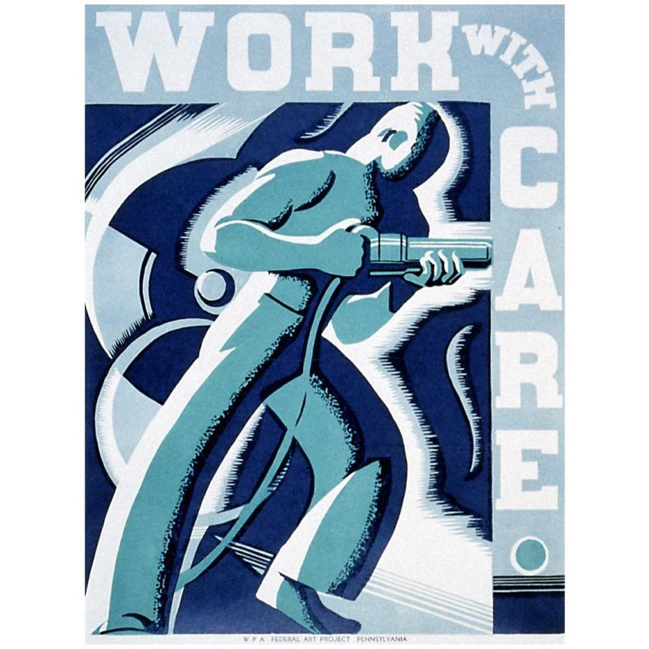 Work with care-Paper Art-20&quotx26"