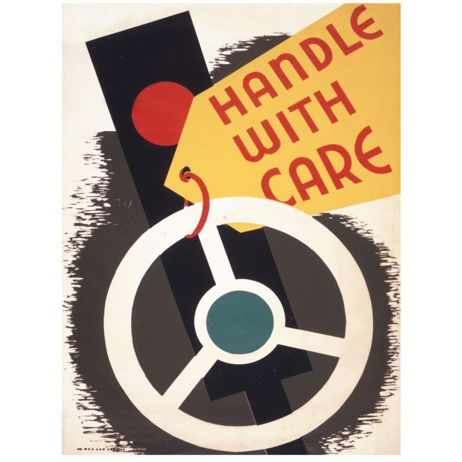 Handle with care-Paper Art-20&quotx26"