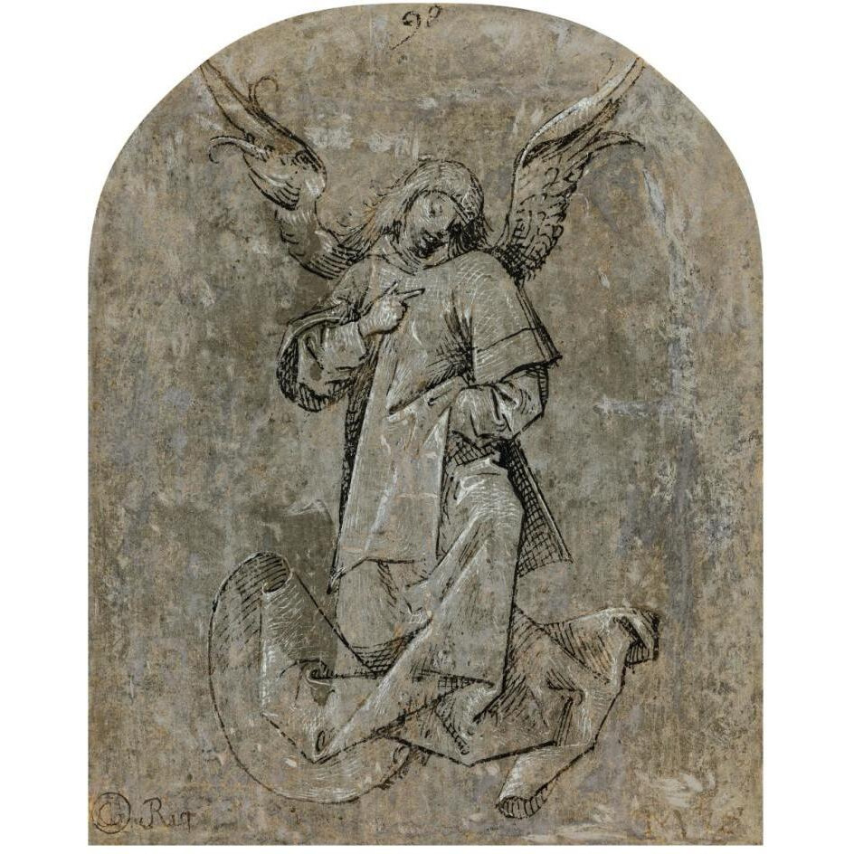 Study of an Angel-Paper Art-24&quotx30"