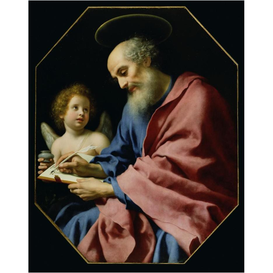 St. Matthew Writing His Gospel-Paper Art-24&quotx30"